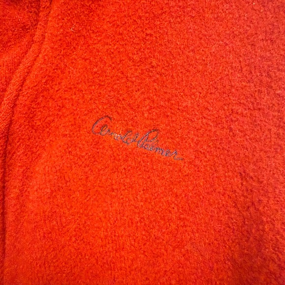 Arnold Palmer Red Wool Bomber Jacket Golf‎ Coat Collared Menswear - Picture 2 of 5